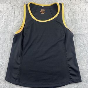Tail Performance Tennis Tank‎ Top Black/Yellow Trim Women's Size M